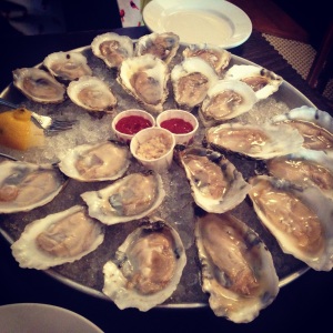Oysters with Mom
